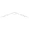 Ekena Millwork Pitch Cena Architectural Grade PVC Gable Pediment, 48"W x 10"H x 1"P (5/12) GPP048X010X100CEN - alternate 3